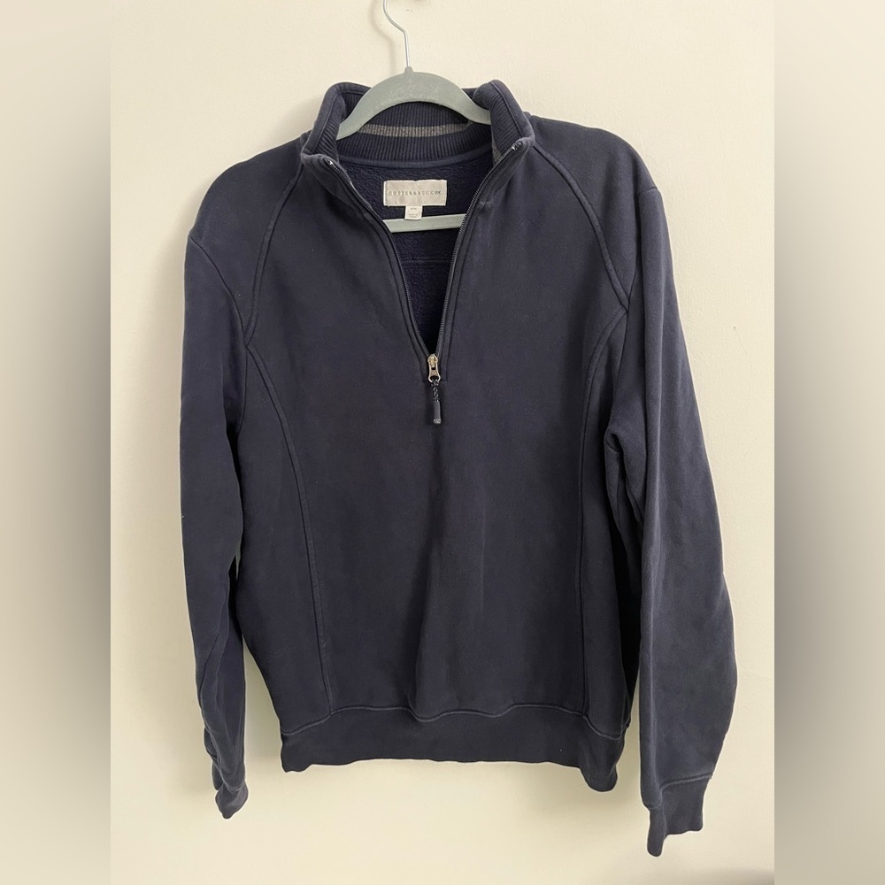Cutter & Buck Navy Quarter Zip Pullover Sweatshirt Men’s Medium